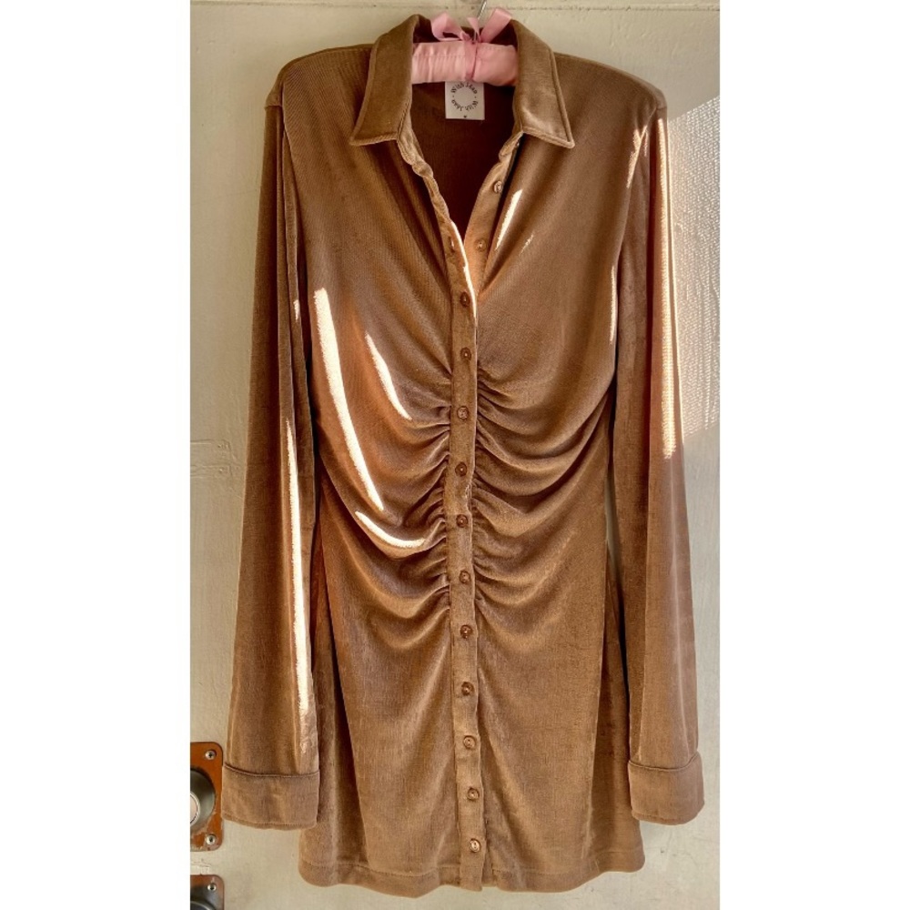 With Jean Andy Dress in Taupe